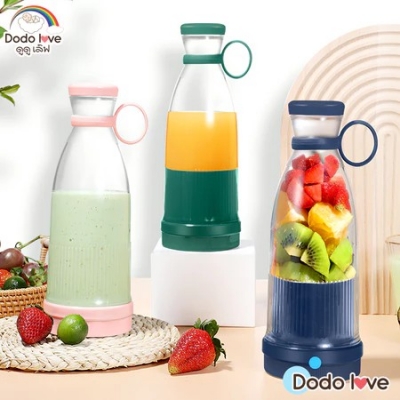 DODOLOVE เครื่องปั่นแบบพกพา ระบบ USB ปั่นผักและผลไม้ ร่วมกันได้